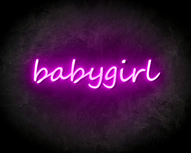BABYGIRL neon sign - LED Neon Leuchtreklame