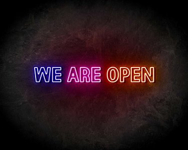 WE ARE OPEN 3 COLORS neon sign - LED Neon Reklame