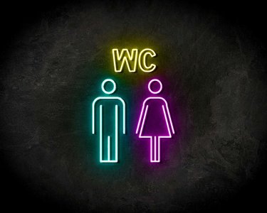 WC LUXE neon sign - LED Neon Leuchtreklame