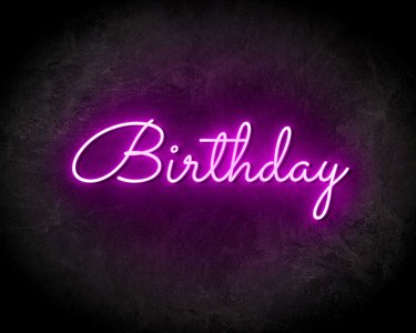 BIRTYDAY neon sign - LED Neon Reklame