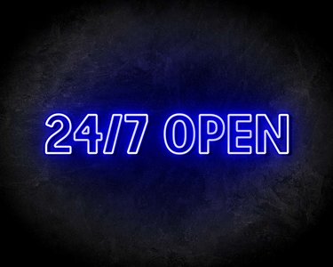 24/7 OPEN neon sign - LED Neon Reklame
