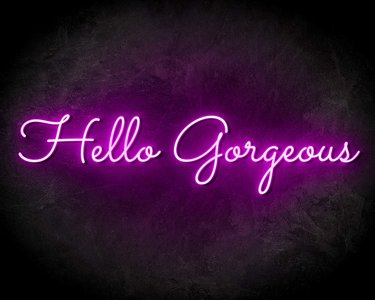 HELLO GORGEOUS neon sign - LED Neon Reklame