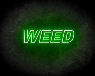WEED TEXT neon sign - LED Neon Reklame