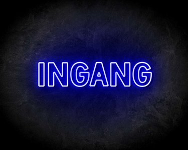 INGANG neon sign - LED Neon Reklame