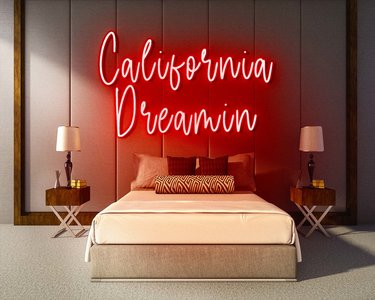 CALIFORNIA DREAMIN neon sign - LED Neon Reklame