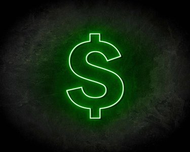 Dollar Sign - LED Neon Leuchtreklame