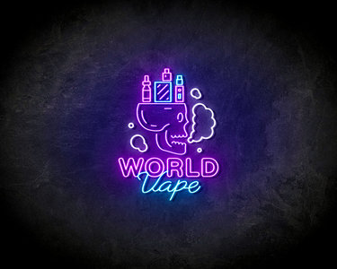 VAPE WORLD neon sign - LED Neon Reklame