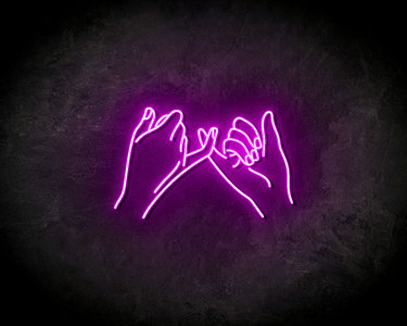 Pinky Promise neon sign - LED Neon Reklame