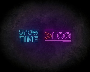 Showtime neon sign - LED Neon Reklame
