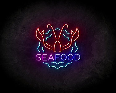 Seafood neon sign - LED Neon Reklame