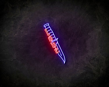 The Love Knife neon sign - LED Neon Reklame
