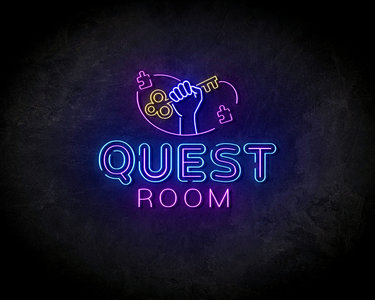 Quest room neon sign - LED Neon Reklame