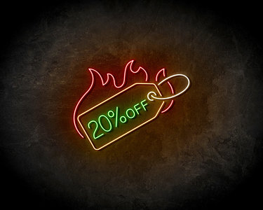 20% OFF neon sign - LED Neon Reklame