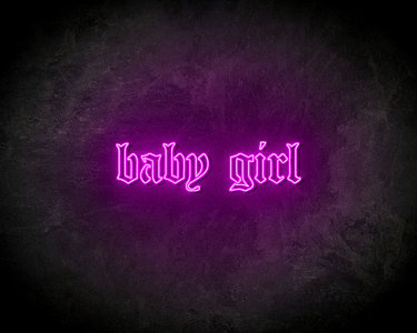 Baby Girl neon sign - LED Neon Reklame