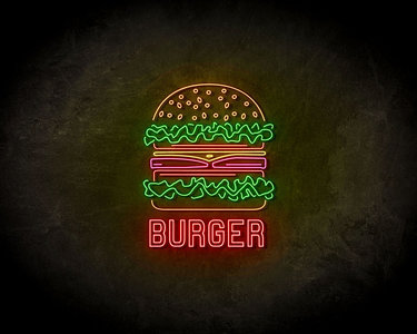 Burger neon sign - LED Neon Reklame