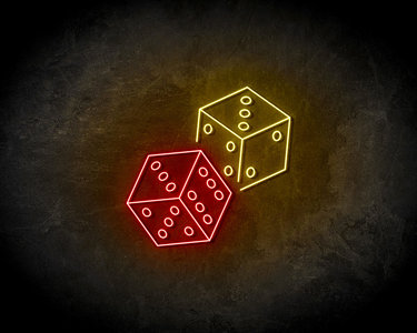 Dice neon sign - LED Neon Reklame