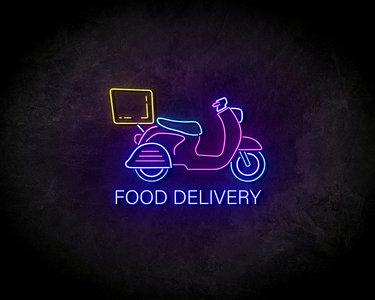 Food Delivery neon sign - LED Neon Reklame