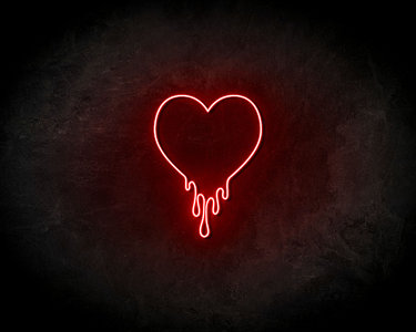Melting Heart - LED Neon Leuchtreklame