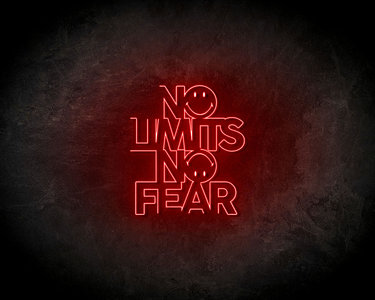 No Limits No Fear neon sign - LED Neon Reklame