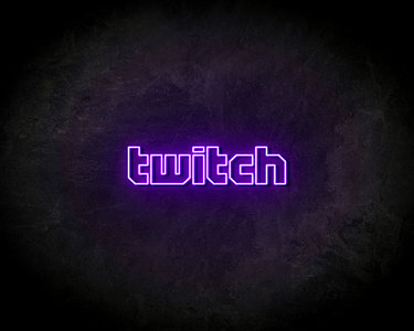 Twitch Text neon sign - LED Neon Reklame