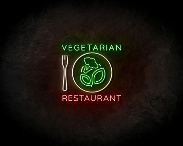 Vegetarian Restaurant neon sign - LED Neon Reklame