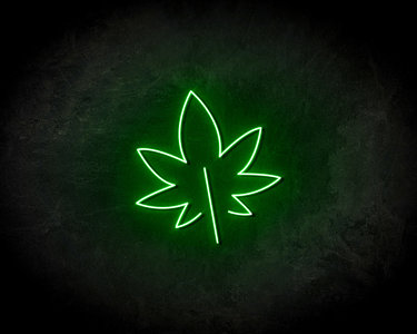 Weed Leaf - LED Neon Leuchtreklame