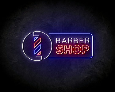 Barber Shop Blauw neon sign - LED Neon Reklame