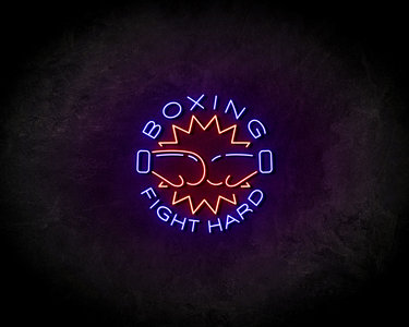 Boxing Fight Hard neon sign - LED Neon Reklame