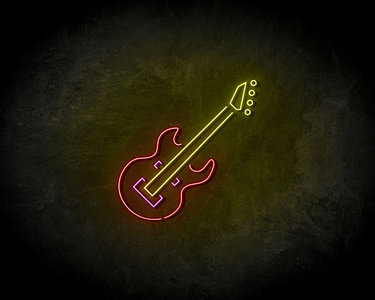 Guitar neon sign - LED Neon Reklame