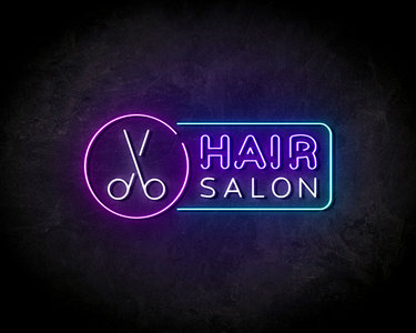 Hair Salon Blue neon sign - LED Neon Reklame