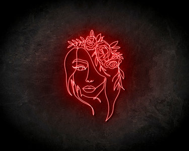 Flower crown neon sign - LED Neon Reklame