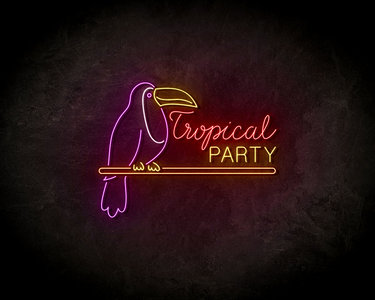 Tropical party neon sign - LED Neon Reklame