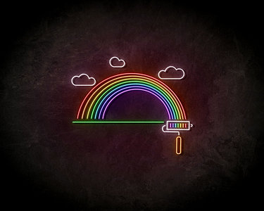 Rainbow art neon sign - LED Neon Reklame