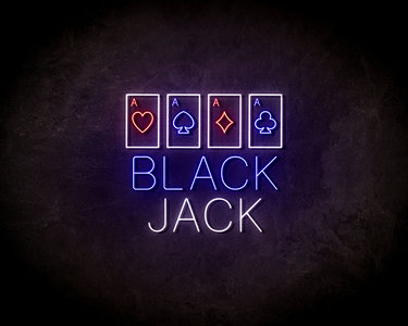 Blackjack neon sign - LED Neon Reklame