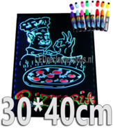 LED schrijfbord 30cm*40cm | 90 functies