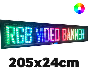UltraPro LED video lichtkrant 205*24cm - RGB